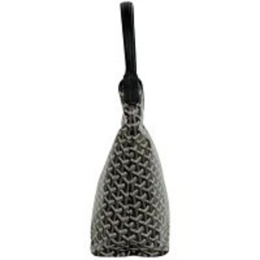 Goyard Shoulder Canvas Hobo Black Boheme Brown Bag